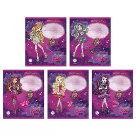Тетрадь школьная Mattel Ever After High 12 л линейка