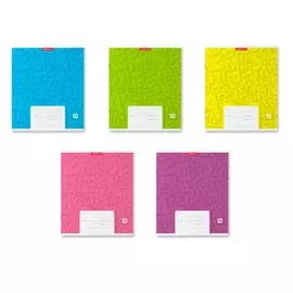 Тетрадь школьная ученическая Erich Krause Optima Letters 17x20,3 см, 24 л, линия, в ассортименте