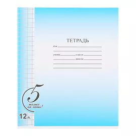 Тетрадь "Только на пять!" а5 12 листов в клетку