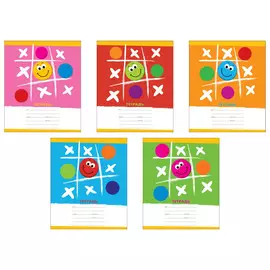 Тетрадь ученическая Крестики-нолики 12 л линейка