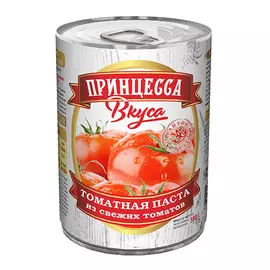 Томатная паста Принцесса вкуса 25%, 380 г