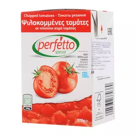 Томаты Perfetto Special резаные очищенные в собственном соку 370 г