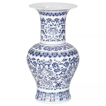 Тончайшая ваза Glasar Цинхуа 18х18х31 см