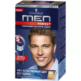Тонирующий гель Schwarzkopf Men Perfect 40 натуральный темно-русый