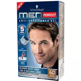 Тонирующий гель Schwarzkopf Men Perfect 60 натуральный средне-каштановый