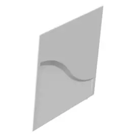 Торцевая панель Radomir Титан-лонг белая левосторонняя 66х60 см