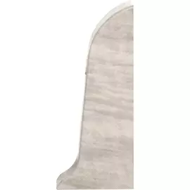 Торцевые заглушки для плинтуса LIDER 62 мм №245М Дуб Снежный 2 шт