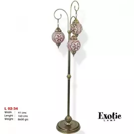 Торшер Exotic L-02-34 красный