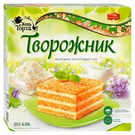 Торт Черемушки творожно-йогуртовый, 630 г