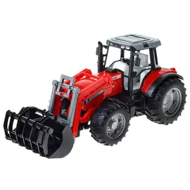 Трактор Bruder Massey Ferguson 7480, с погрузчиком и прицепом