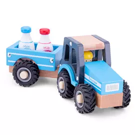 Трактор с прицепом New Classic Toys молоко