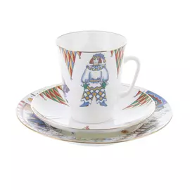 Трехпредметный комплект кофейный Майская Балет Петрушка 165 мл Ифз