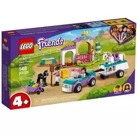 Тренировка лошади и прицеп для перевозки Lego