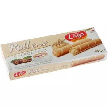 Трубочки Lago с капучино, 80 г