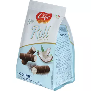Трубочки-мини Lago с кокосом, 125 г