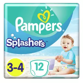 Трусики-подгузники Pampers Splashers для плавания Midi-Maxi (6-11 кг) 12 шт