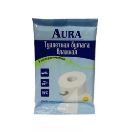 Туалетная бумага AURA Влажная 20шт