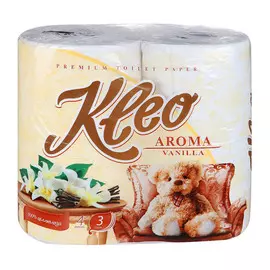 Туалетная бумага Мягкий знак Kleo Aroma 4 рулона