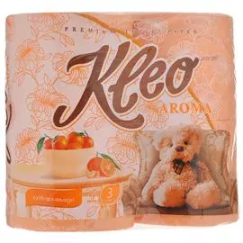 Туалетная бумага Мягкий знак Kleo Aroma 4 рулона