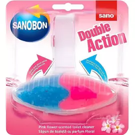 Туалетный блок Sano Sanobon Double Action Pink Flower 55 г