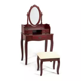 Туалетный столик ТС с пуфом вишня