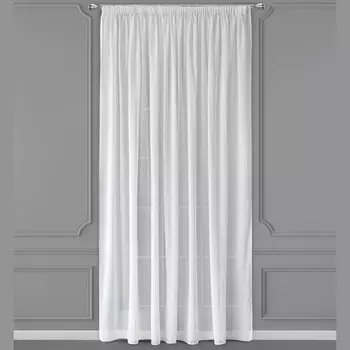 Тюль на шторной ленте Daily By T Наина белый 300х275 см