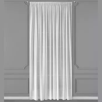 Тюль на шторной ленте Daily By T Роксана белый 300х275 см