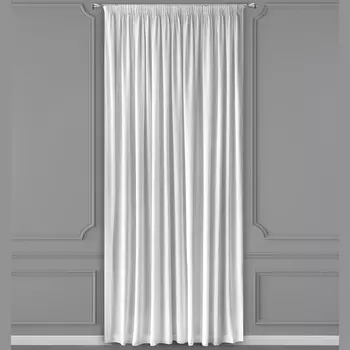 Тюль на шторной ленте Daily By T Аэлита белый 300х275 см