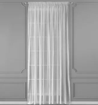 Тюль на шторной ленте Daily by Togas Блайт серый 300х280 см