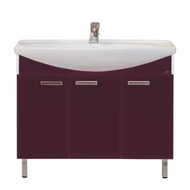 Тумба без раковины Джулия 105 бордовая Мисти