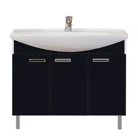 Тумба без раковины Джулия 105 черная Мисти