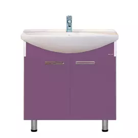 Тумба без раковины Джулия 85 сиреневая Мисти
