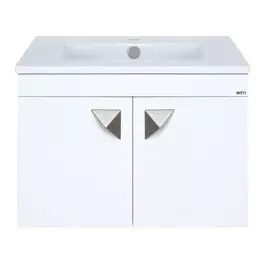 Тумба без раковины прямая подвесная Мисти Сахара белая 60см