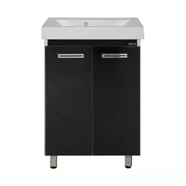 Тумба без раковины Мисти Джулия 60 qv прямая черная