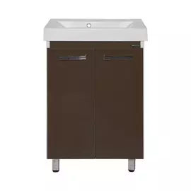 Тумба без раковины Мисти Джулия 60 qv прямая коричневая