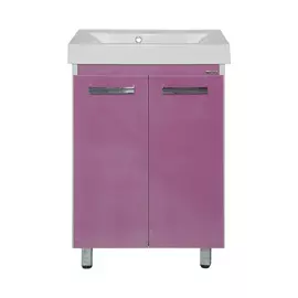 Тумба без раковины Мисти Джулия 60 qv прямая розовая