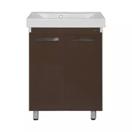 Тумба без раковины Мисти Джулия 65 qv прямая коричневая