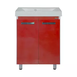 Тумба без раковины Мисти Джулия 65 qv прямая красная