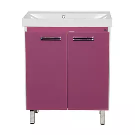 Тумба без раковины Мисти Джулия 75 qv прямая розовая