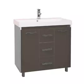 Тумба без раковины Мисти Джулия 75 qv с 3 ящиками прям коричневая