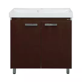 Тумба без раковины Мисти Джулия 90 qv прямая коричневая