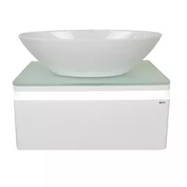 Тумба без раковины и столешницы Мисти скай 70 с 1 ящиком подвесная