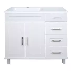 Тумба напольная Мисти купер 90 4 ящика левый