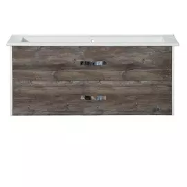 Тумба без раковины напольная Мисти норд 105 с 2 ящиками комбинированная