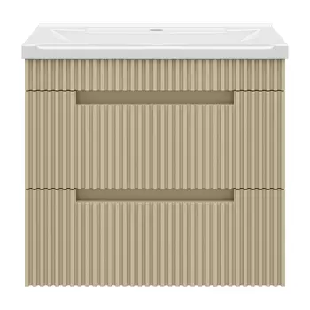 Тумба под раковину Brevita Ariana 60 подвесная 2 ящика капучно