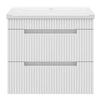 Тумба под раковину Brevita Ariana 60 подвесная 2 ящика белая