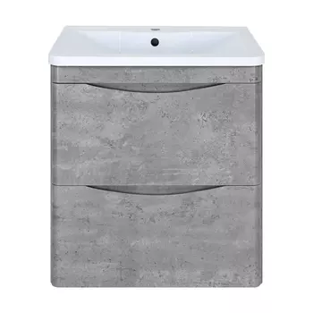 Тумба под раковину Мисти Атлантик 60 серый камень