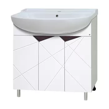 Тумба под раковину Мисти Грани 80 белый