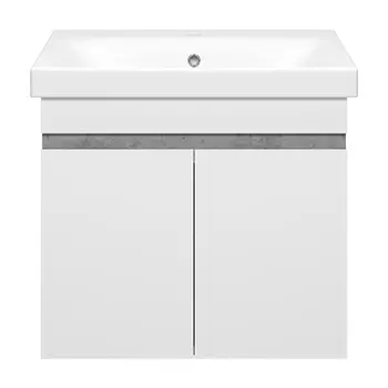Тумба под раковину Мисти Ронда 60 подвесная белый