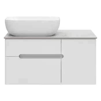 Тумба подвесная Мисти Роял 80 2 ящика белый